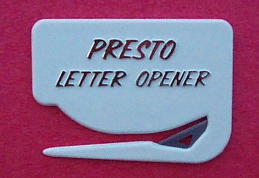 Presto Letter Opener - White
