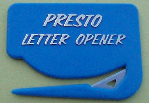 Presto Letter Opener - Blue